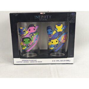 Marvel Studios Funko Pop The Infinity‎ Saga Drinking Glasses 2 PC Set